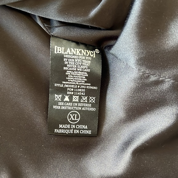 Blank NYC Faux Leather Moto Jacket with Rose Gold Hardware - Picture 4 of 8